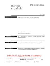 UNE-EN 50250:2003/A1:2015