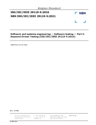 NBN ISO/IEC/IEEE 29119-5:2021