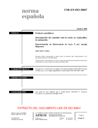 UNE-EN ISO 20847:2004 (R2008)