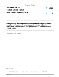 NBN EN ISO 18562-4:2020