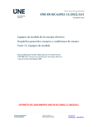 UNE-EN IEC 62052-11:2022/A11:2022