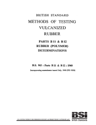 BS 903:Parts B11 & B12:1960