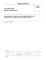 NBN ISO 20691:2023