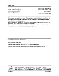 NBN EN 13074-2:2011
