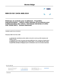 NBN EN ISO 10456 ANB:2024