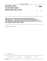 NBN EN ISO 4499-3:2016