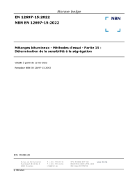 NBN EN 12697-15:2022