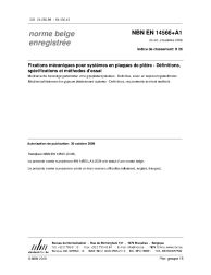NBN EN 14566+A1:2009