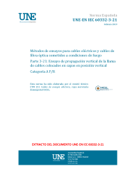 UNE-EN IEC 60332-3-21:2019