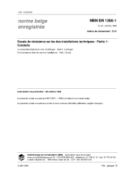 NBN EN 1366-1:1999