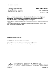 NBN EN 709+A2:2009