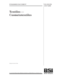 PD CEN/TR 15917:2009