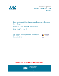 UNE-EN ISO 15618-1:2017