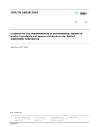 CEN/TR 16928:2016