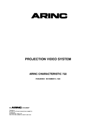 ARINC Characteristic 722:1980