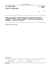 NBN EN 2960:2020