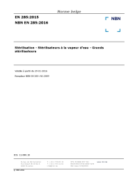 NBN EN 285:2016