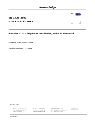 NBN EN 1725:2023