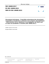 NBN EN ISO 18608:2022