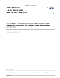 NBN EN ISO 22940:2021