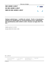 NBN EN ISO 18369-1:2017