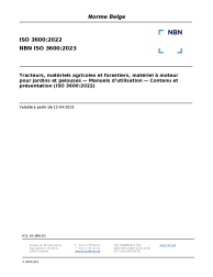 NBN ISO 3600:2023
