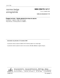 NBN CEN/TS 15717:2008