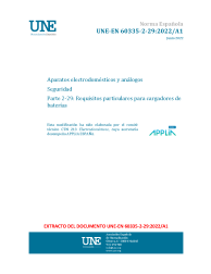 UNE-EN 60335-2-29:2022/A1:2022