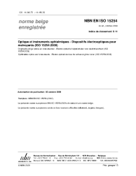NBN EN ISO 15254:2009
