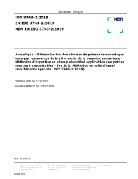 NBN EN ISO 3743-2:2019