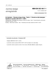 NBN EN ISO 9917-1:2007