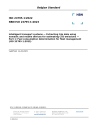 NBN ISO 23795-1:2023