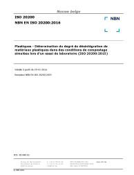 NBN EN ISO 20200:2016