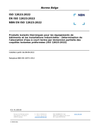 NBN EN ISO 12623:2022