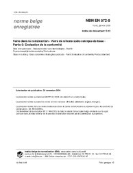 NBN EN 572-9:2005