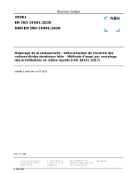 NBN EN ISO 19361:2020