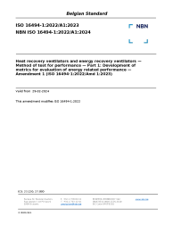 NBN ISO 16494-1:2022/Amd 1:2024
