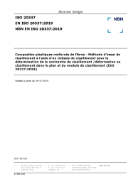 NBN EN ISO 20337:2019