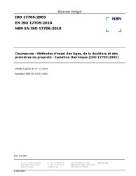 NBN EN ISO 17705:2018