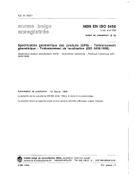 NBN EN ISO 5458:1999