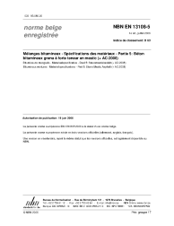 NBN EN 13108-5:2006