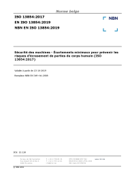 NBN EN ISO 13854:2019