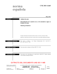 UNE-ISO 11465:2011 (R2017)