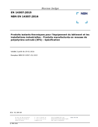 NBN EN 14307:2016