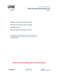 UNE-EN ISO 20344:2022/A1:2024