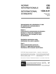 IEC 61334-4-41:1996