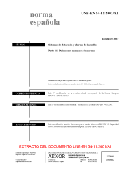 UNE-EN 54-11:2001/A1:2007