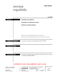 UNE 54129:2003 (R2011)