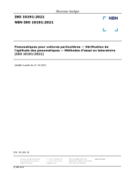 NBN ISO 10191:2021