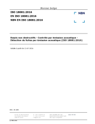 NBN EN ISO 18081:2016